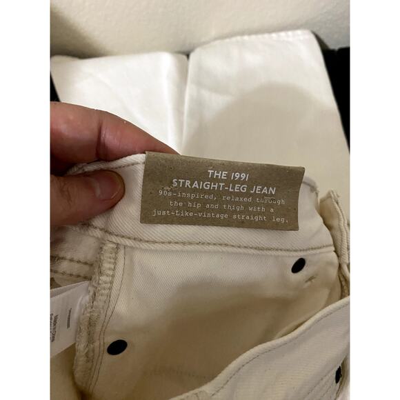 Madewell Jeans Men 26x30 1991 Straight-Leg Natural Wash Relaxed 90s Classic NWT - Picture 8 of 10